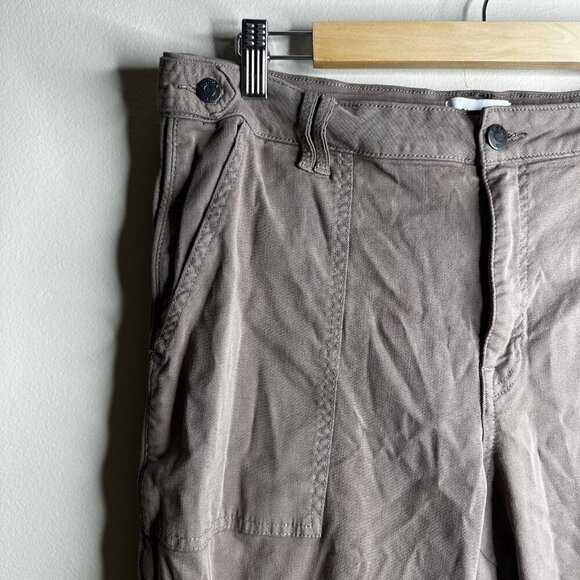 Pistola Crop Pants Safari Brown Sz 32 Revolve Punk Military Cargo Utility Grunge - Picture 3 of 11